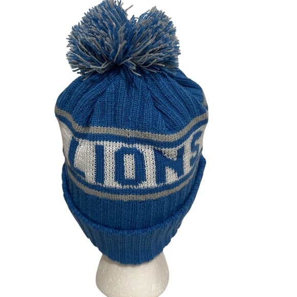 Detroit Lions New Era NFL Pom Knit Hat One Size Fits Most Football Athleisure - Picture 6 of 7